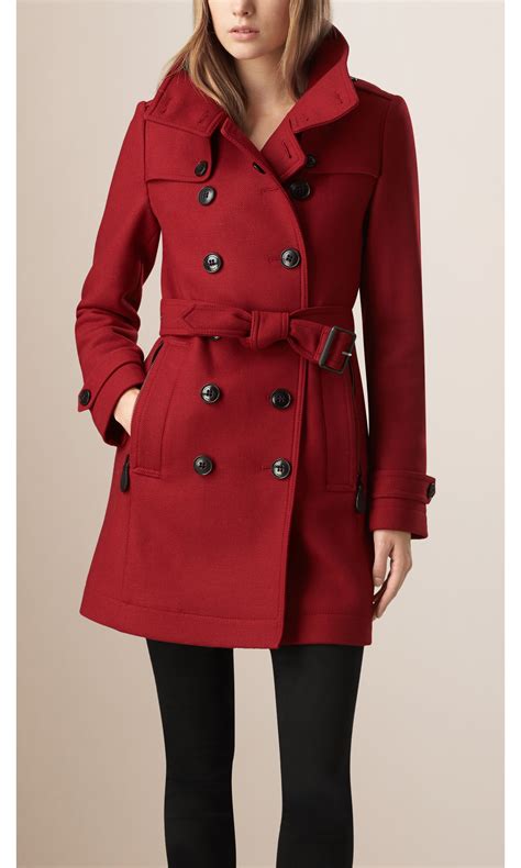 burberry funnel neck wool cashmere trench coat|Burberry cashmere coat sale.